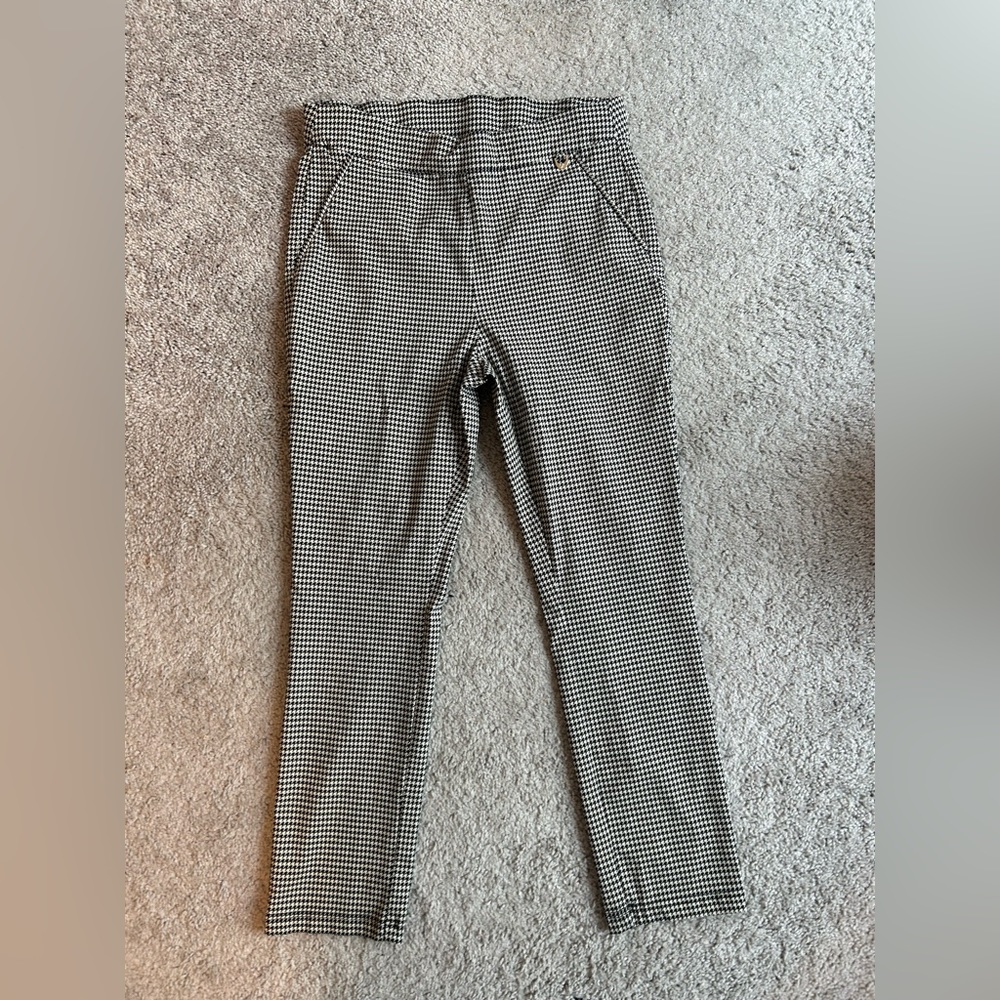 Rafaella Houndstooth Print Pants 12